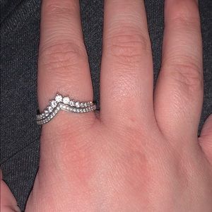 Pandora double stacked ring